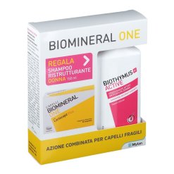 Biomineral One Lactocapil Plus Integratore 30 Compresse + Biothymus Active Shampoo Ristrutturante Donna 150 ml