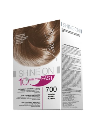 Bionike shine on 10 minutes fast - tintura permanente capelli - colore 700 biondo