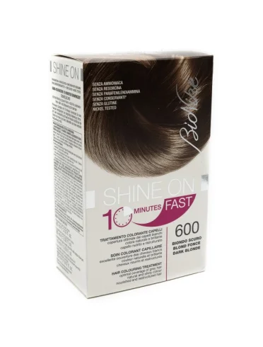 Bionike shine on 10 minutes fast - tintura permanente capelli - colore 600 biondo scuro Bionike shine on 10 minutes fast - tintura permanente capelli - colore 600 biondo scuro
