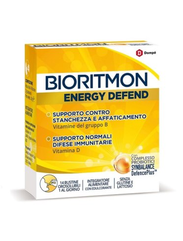 Bioritmon energy defend - integratore per stanchezza e affaticamento - 14 bustine