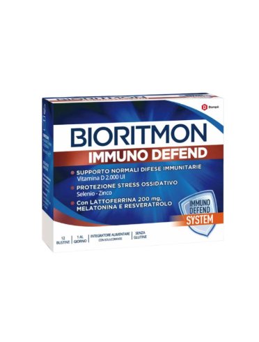 Bioritmon immuno defend - integratore per sistema immunitario - 12 bustine