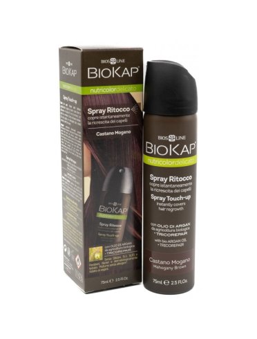 Biokap nutricolor delicato - spray ritocco capelli colore castano mogano - 75 ml