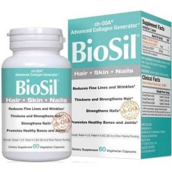 Biosil - Integratore per Capelli Ossa Cartilagini e Denti - 60 Capsule