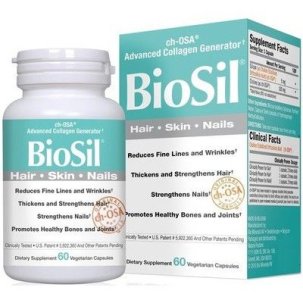 Biosil - Integratore per Capelli Ossa Cartilagini e Denti - 60 Capsule