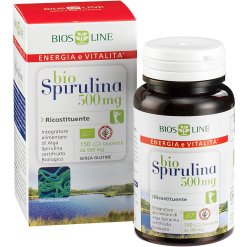 Bio Spirulina 500 mg - Integratore per Stanchezza Psico-Fisica - 150 Compresse