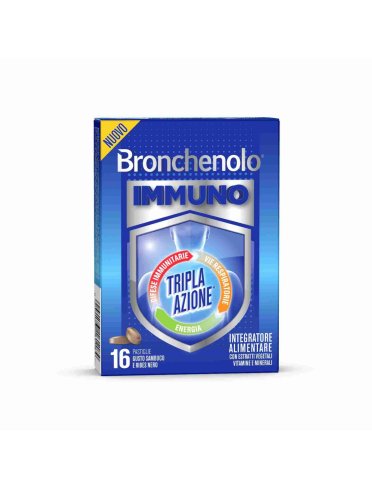 Bronchenolo immuno - integratore per difese immunitarie - 16 pastiglie