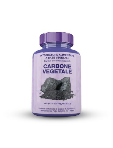 Carbone vegetale 100 capsule 32 g