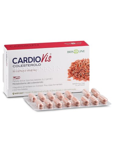 Cardiovis colesterolo - integratore per il controllo di trigliceridi e colesterolo - 30 compresse