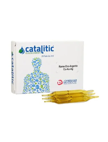 Catalitic oligoelementi rame oro argento cu-au-ag 20 ampolle