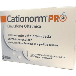 Cationorm Pro - Emulsione Oftalmica Sterile - 30 Flaconcini x 0.4 ml