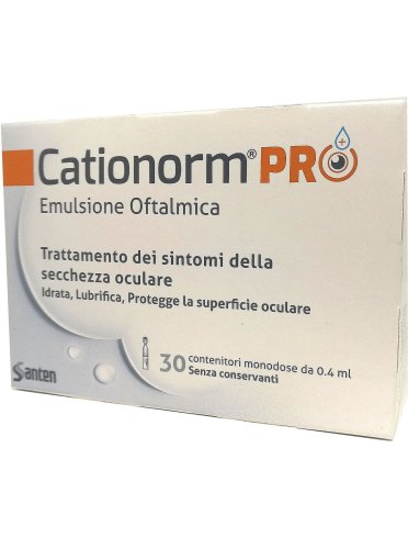 Cationorm pro - emulsione oftalmica sterile - 30 flaconcini x 0.4 ml