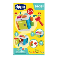 CHICCO GIOCO 2 IN 1 CUBO INCASTRA & MARTELLA