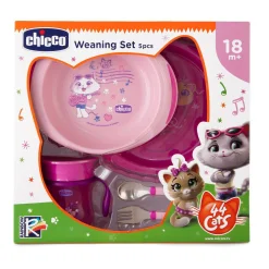 CHICCO SET PAPPA ROSA 44GATTI 18M