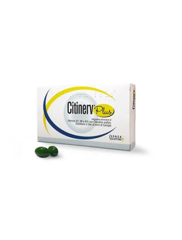 Citinerv plus - integratore per sistema nervoso - 30 capsule molli Citinerv plus - integratore per sistema nervoso - 30 capsule molli