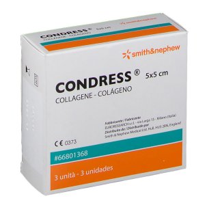 Condress - Medicazione con Collagene Equino Misura 5 x 5 cm - 3 Pezzi