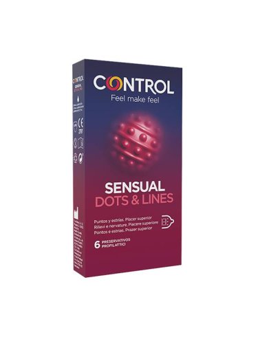 Control sensual dots & lines 6 pezzi