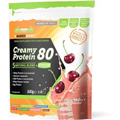 Named Sport Creamy Protein 80 Gusto Cherry & Yogurt - Integratore per Massa Muscolare - 500 g