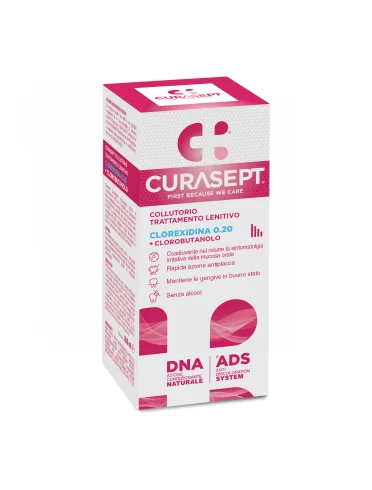 Curasept ads + dna - colluttorio trattamento lenitivo con clorexidina 0.20 - 200 ml Curasept ads + dna - colluttorio trattamento lenitivo con clorexidina 0.20 - 200 ml