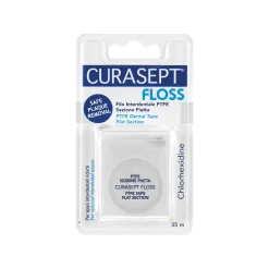 Curasept Floss - Filo Interdentale Sezione Piatta in PTFE - 35 m