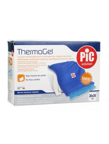 Cuscino thermogel comfort riutilizzabile per la terapia delcaldo e del freddo cm 20x30 con cover