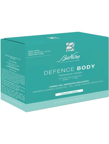 Bionike defence body - gel corpo drenante riducente trattamento cellulite - 30 bustine x 10 ml