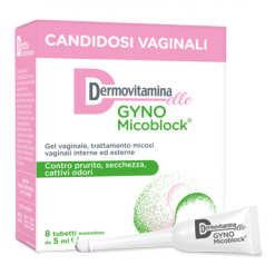 Dermovitamina Gynomicoblock - Gel per Micosi Vaginale - 8 Tubetti Monodose