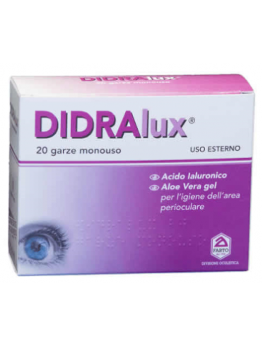 Didralux 20 garze oftalmiche monouso