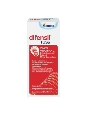 Humana difensil tuss - integratore per difese immunitarie - 150 ml Humana difensil tuss - integratore per difese immunitarie - 150 ml