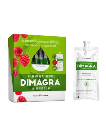 Dimagra aminodiet drink 10 pouch da 80 g lampone