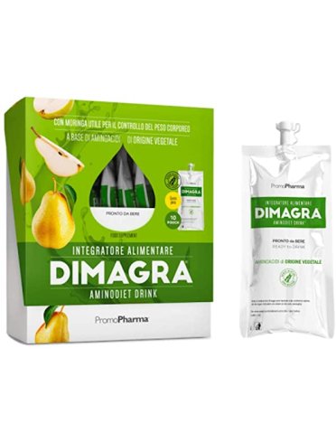 Dimagra aminodiet drink 10 pouch da 80 g pera