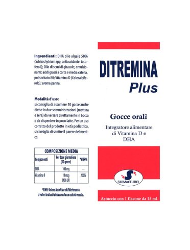 Ditremina plus gocce 15 ml
