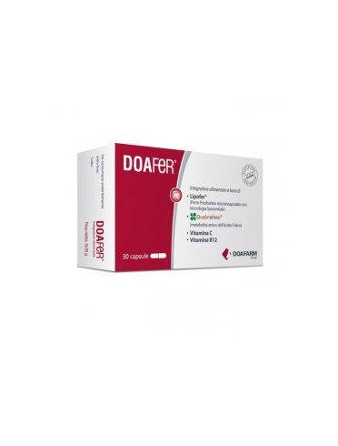 Doafer integratore di ferro e vitamina c 30 capsule