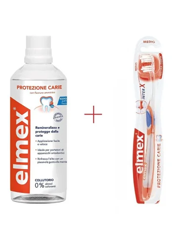 Elmex protezione carie - collutorio 400 ml + spazzolino