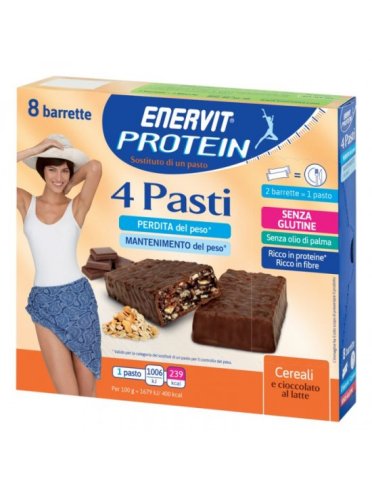 Enervit protein 4 pasti cioccocereali 8 barrette da 30 g
