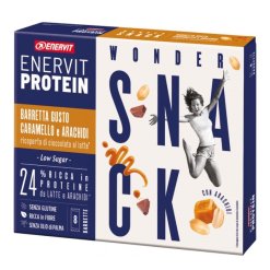 Enervit Protein Snack Barretta Proteica Caramello e Arachidi 8 Pezzi