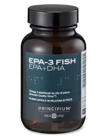 Principium epa-3- fish - integratore di omega 3 per il benessere cardiovascolare - 90 capsule