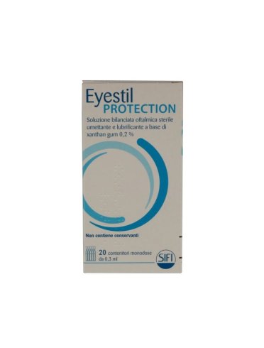 Eyestil protection soluzione bilanciata oftalmica sterile elubrificante a base di xanthan gum 0,2 % 20 contenitori monodose 0,3 ml