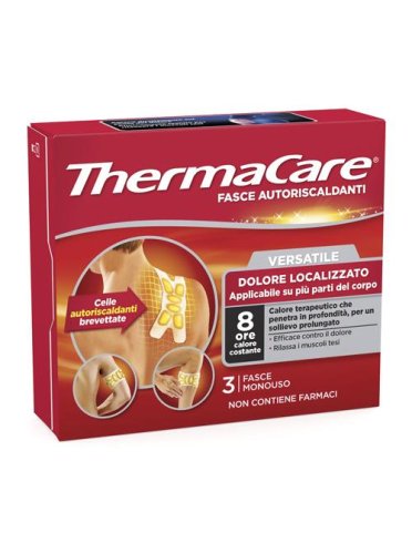 Thermacare - fasce versatili autoriscaldanti per i dolori della schiena - 3 pezzi