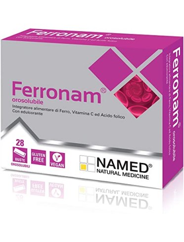 Named ferronam - integratore di ferro e vitamine - 28 bustine