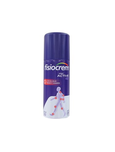 Fisiocream spray active ice - spray antidolorifico per dolori muscolari e articolari - 150 ml