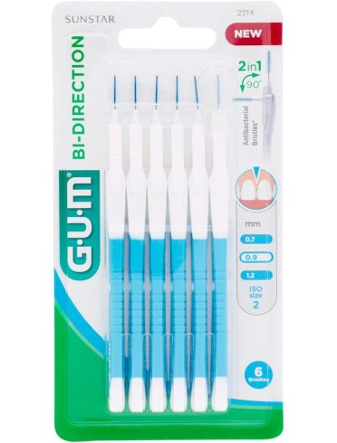 Gum bi-direction scovolini punta microfine 1.2 mm 6 pezzi