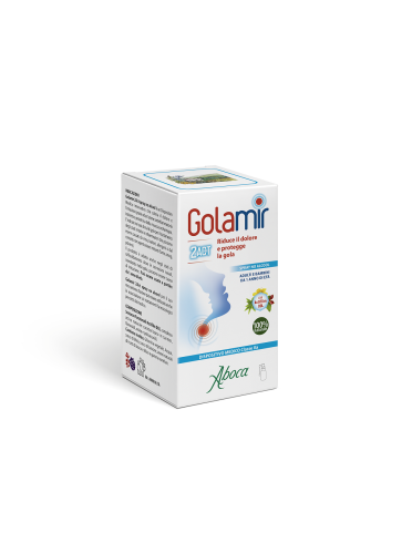 Aboca golamir 2act - spray per il trattamento anti-infiammatorio del cavo orofaringeo - 30 ml