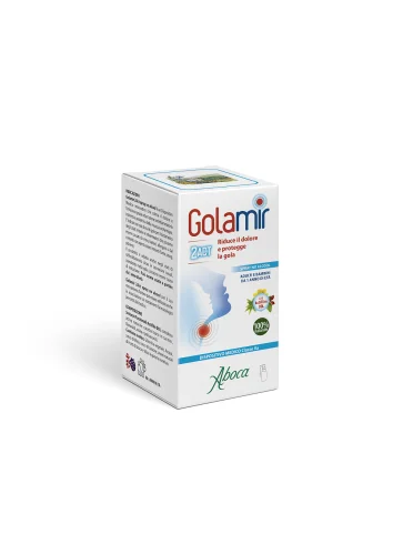 Aboca golamir 2act - spray per il trattamento anti-infiammatorio del cavo orofaringeo - 30 ml Aboca golamir 2act - spray per il trattamento anti-infiammatorio del cavo orofaringeo - 30 ml