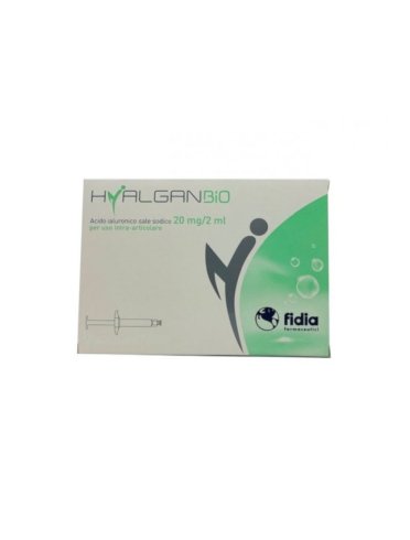 Hyalganbio - siringa intra-articolare acido ialuronico 20 mg/ 2 ml - 1 siringa