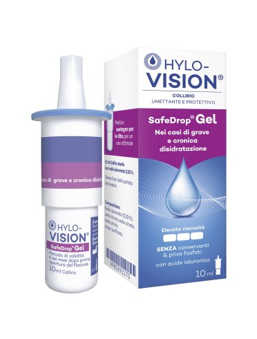 Hylovision safedrop gel - collirio umettante e protettivo - 10 ml