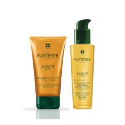 Rene Furterer Karité Beauty Routine - Shampoo Nutriente 200 ml + Crema Capelli Giorno 30 ml