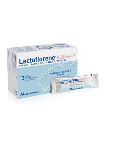 Lactoflorene plus bimbi - integratore di fermenti lattici - 12 bustine