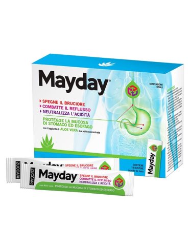 Zuccari mayday - trattamento di bruciore, reflusso e acidità - 24 stick x 10 ml