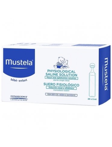 Mustela soluzione fisiologica 20 fiale 5 ml monouso