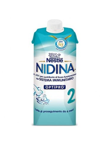 Nidina 2 latte liquido 6 pezzi 500 ml